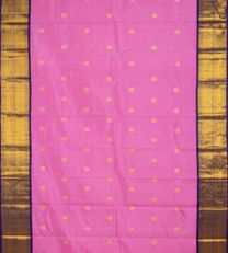 Bright Pink Kanchipuram Silk Saree2