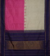 Pink And Beige Kanchipuram Silk Saree3