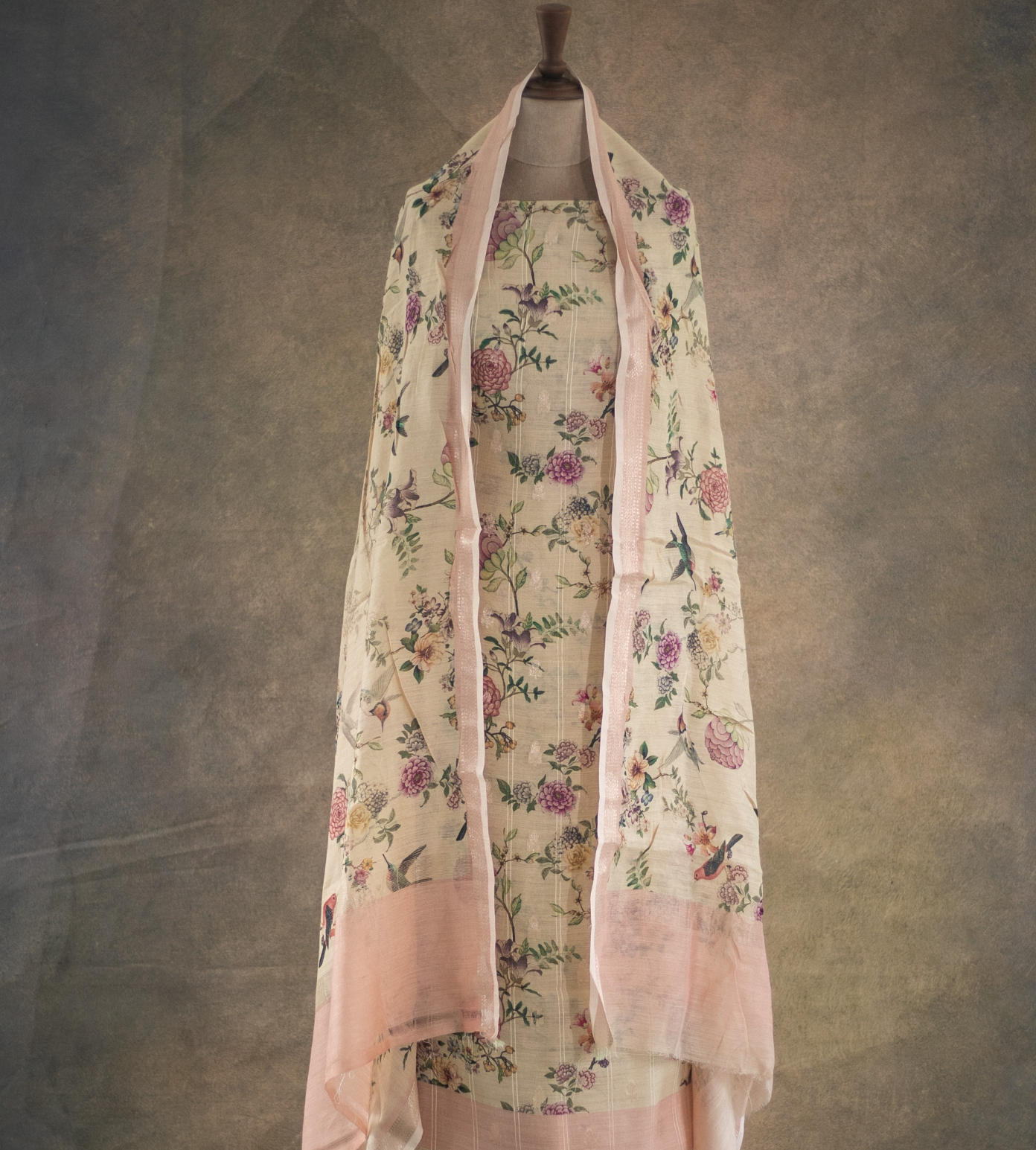 Creme Soft Tussar Salwar2