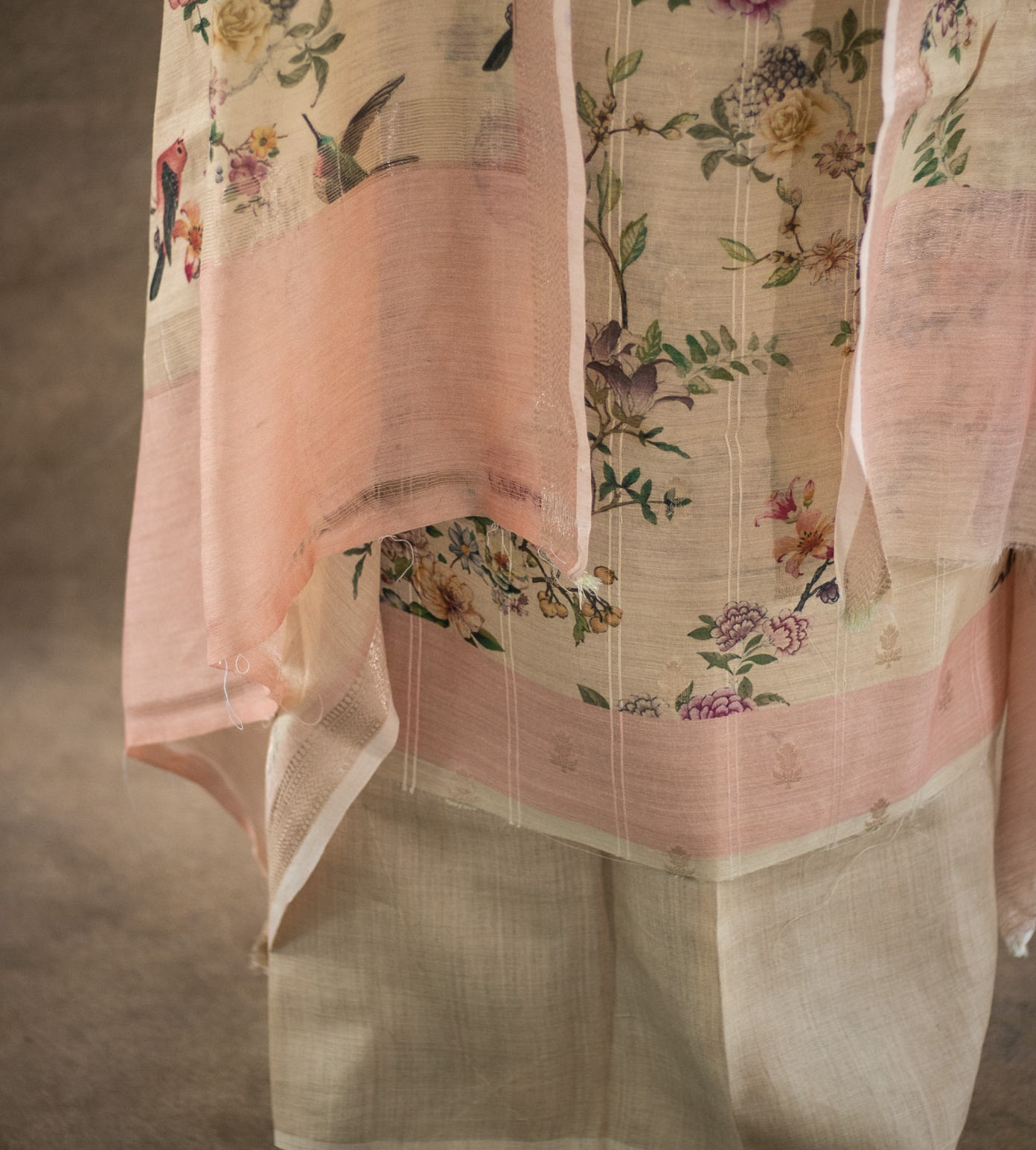 Creme Soft Tussar Salwar3