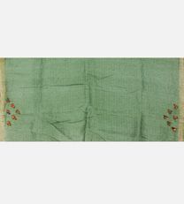 Light Green Linen Embroidery Saree4