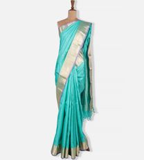 Light Blue Kanchipuram Silk Saree1