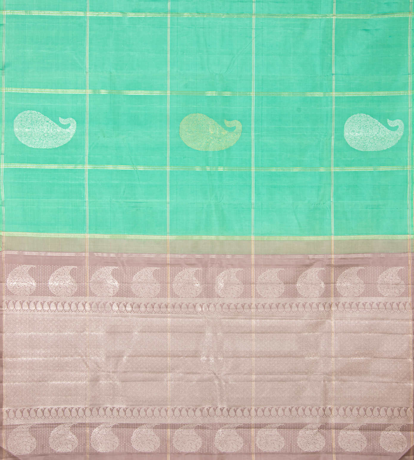 Green Kanchipuram Silk Saree3
