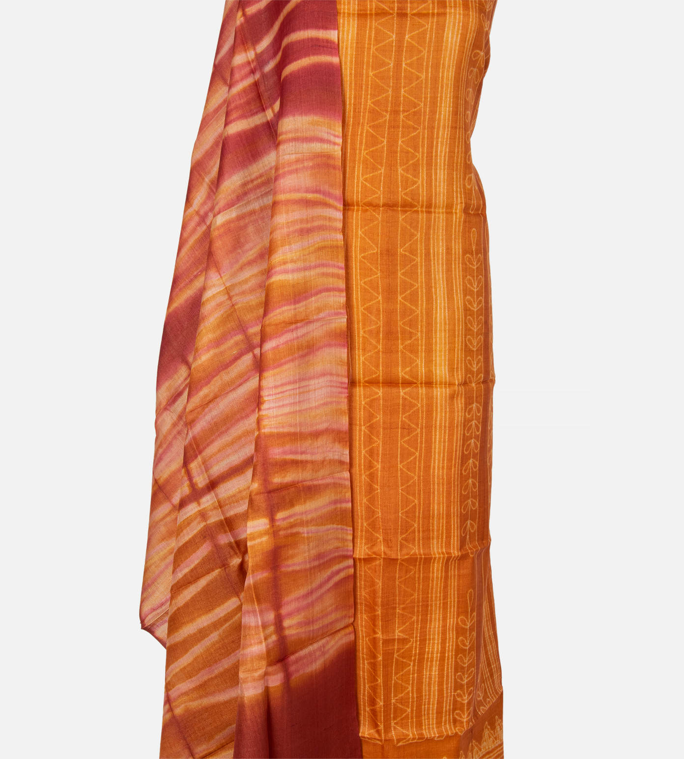 Tangerine Yellow Tussar Salwar3