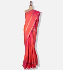 Mild Red Kanchipuram Silk Saree1