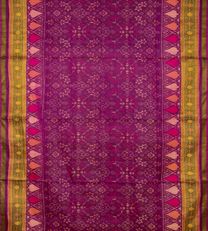 Purple Raw Silk Patola Saree2