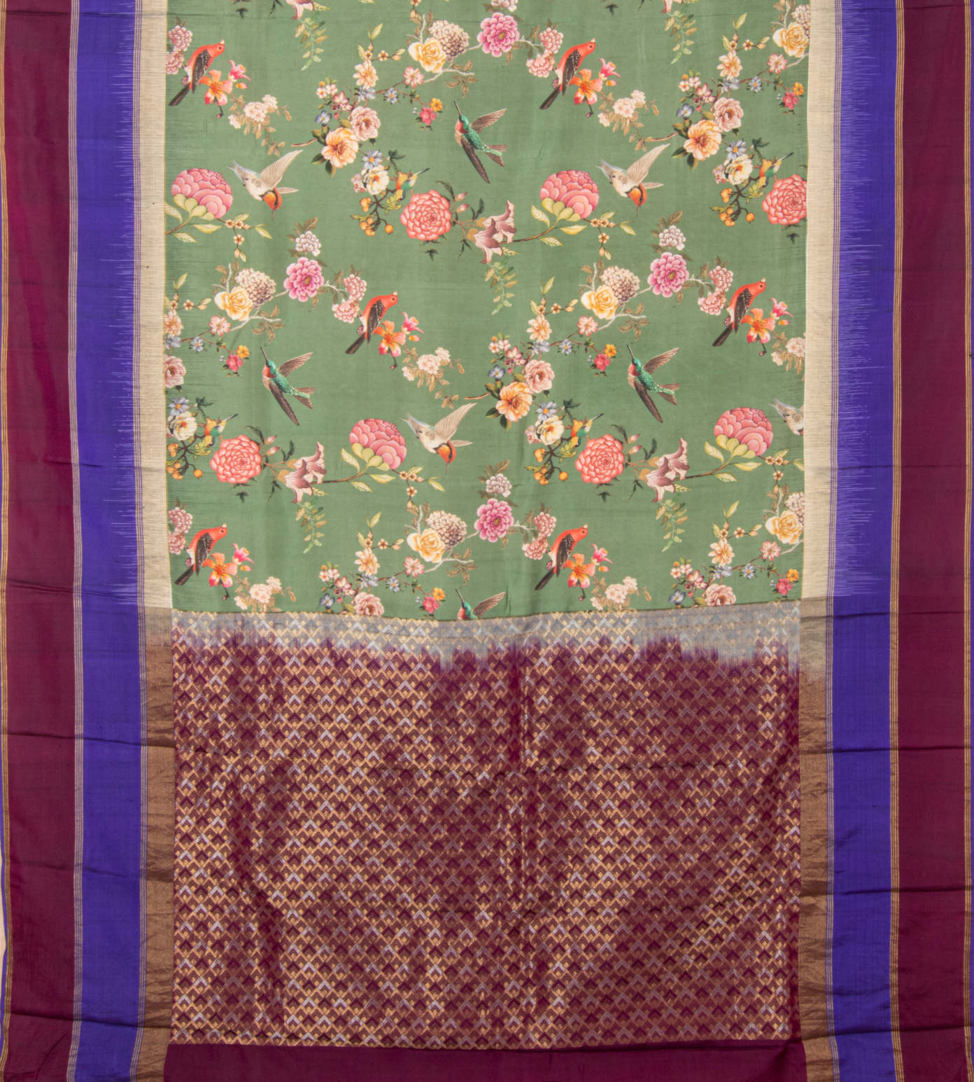 Green Soft Silk Saree3