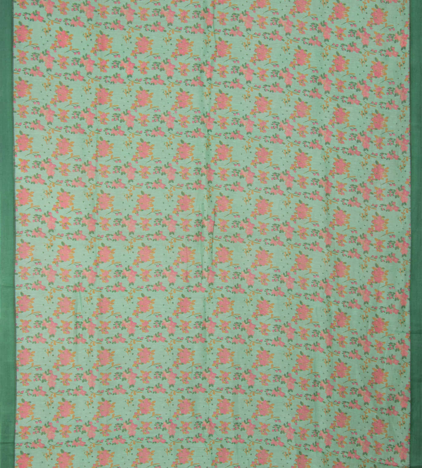 Green Linen Cotton Saree2