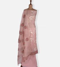Pastel Pink Organza Embroidery Salwar1