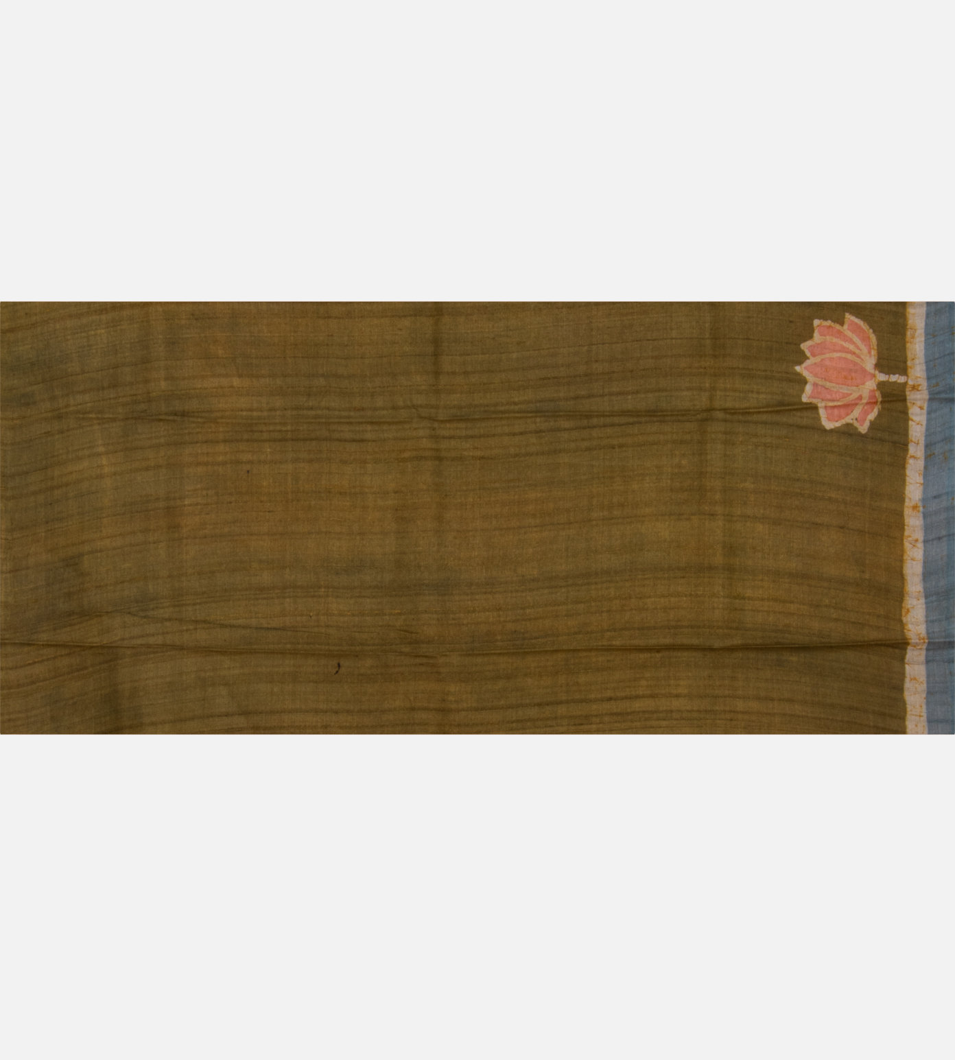 Blue Batik Tussar Saree4