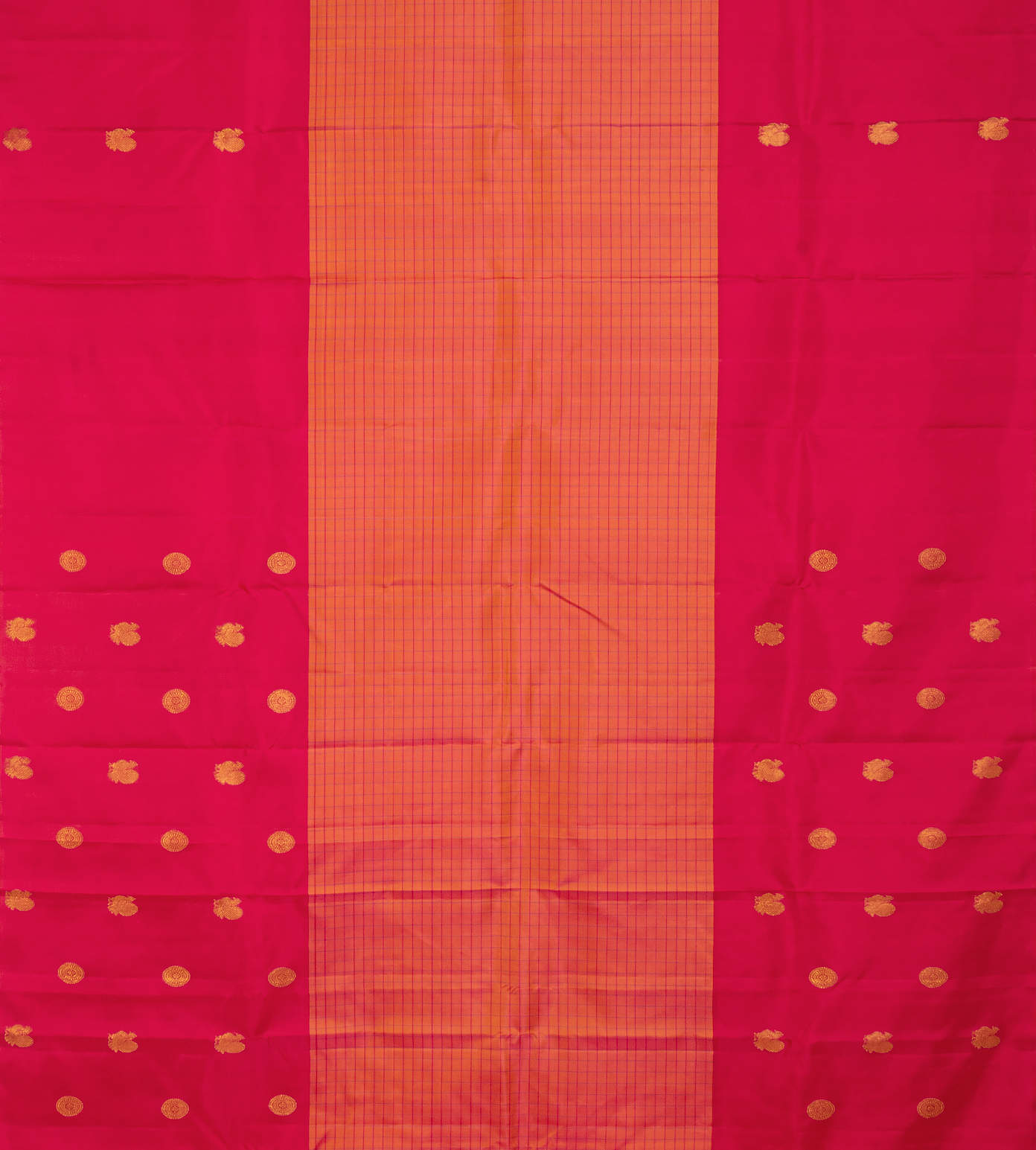 Peach Kanchipuram Silk Saree2