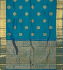 Blue Kanchipuram Silk Saree3