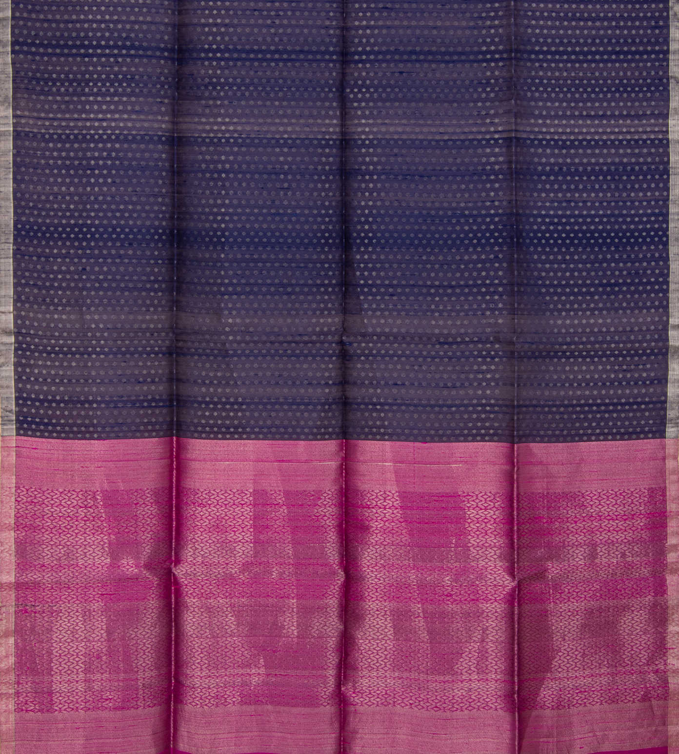 Blue Raw Silk Saree3