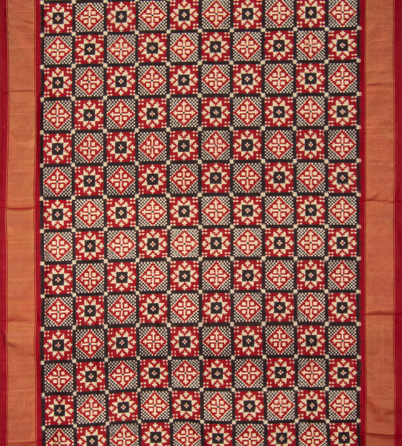 Black Ikkat Silk Saree2