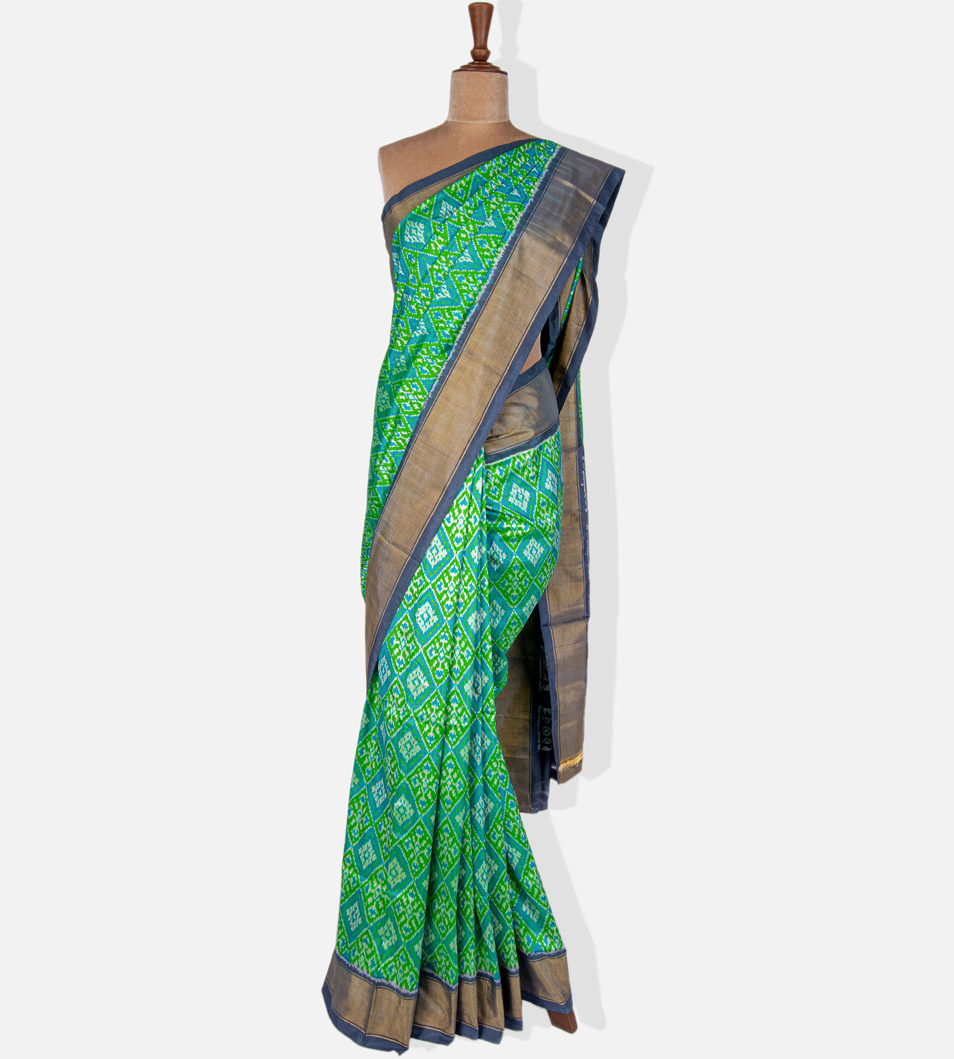 green-and-blue-ikkat-silk-saree-rv27253-a
