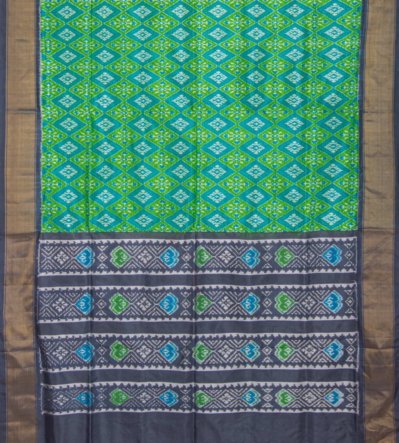 green-and-blue-ikkat-silk-saree-rv27253-c