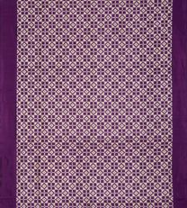 Purple Ikkat Silk Saree2