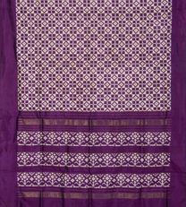 Purple Ikkat Silk Saree3