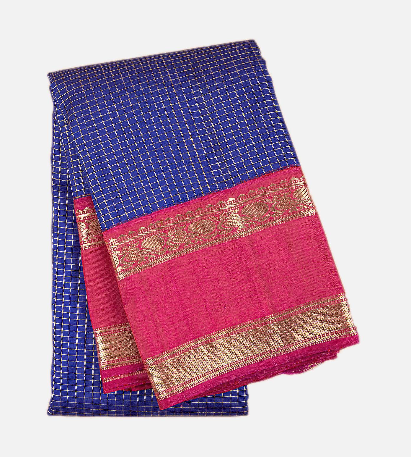 Admiral Blue Kanchipuram Silk Saree1