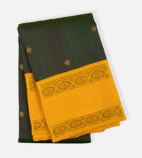 Deep Green Kanchipuram Silk Saree1