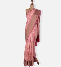 Pink Chaniya Silk Saree1