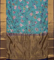 Turquoise Blue Soft Silk Saree3