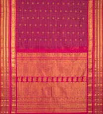 Pink Gadwal Silk Saree3