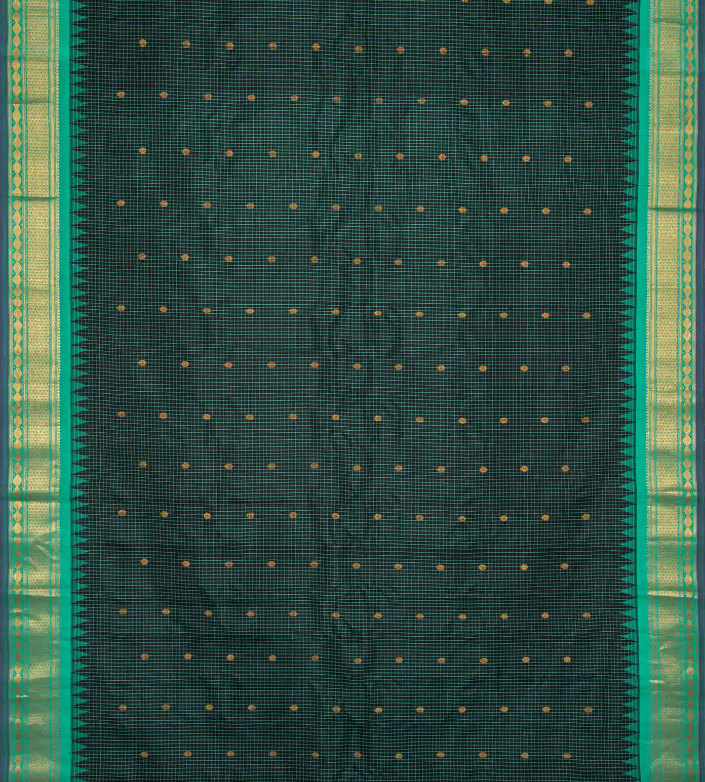 Black Gadwal Silk Saree2