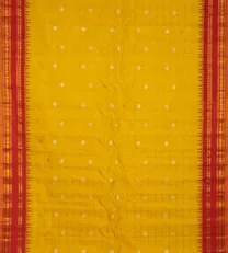 Yellow Gadwal Silk Saree2
