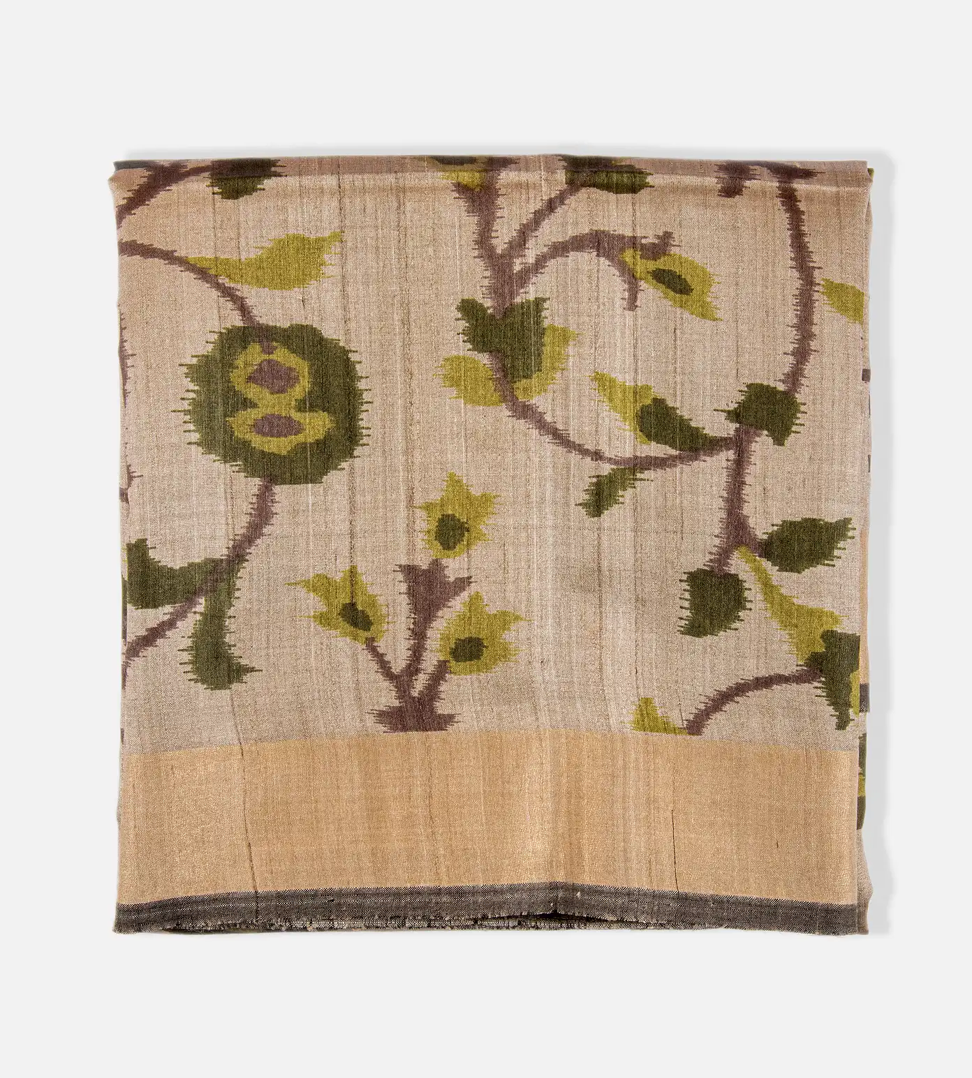 Off White Tussar Saree1