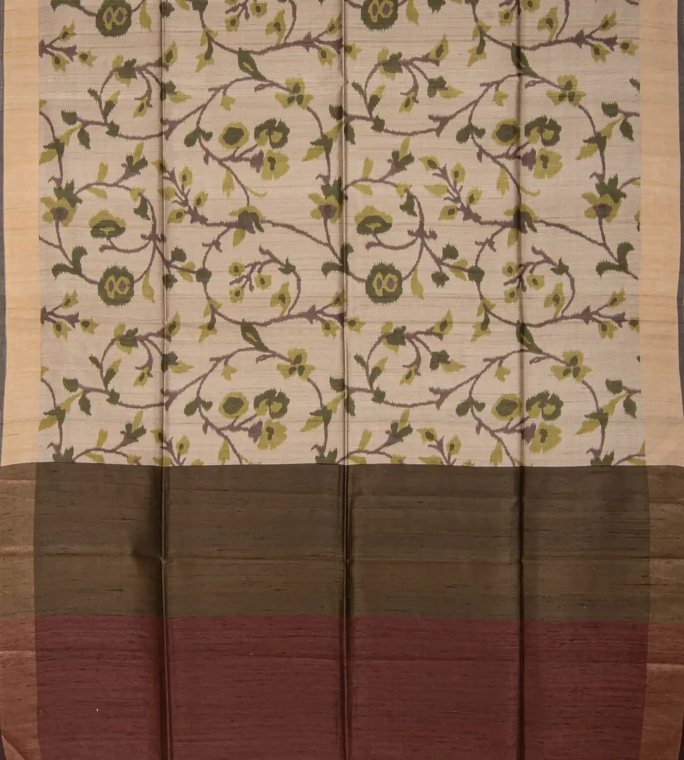 Off White Tussar Saree3