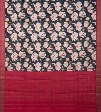 Blue Tussar Saree3