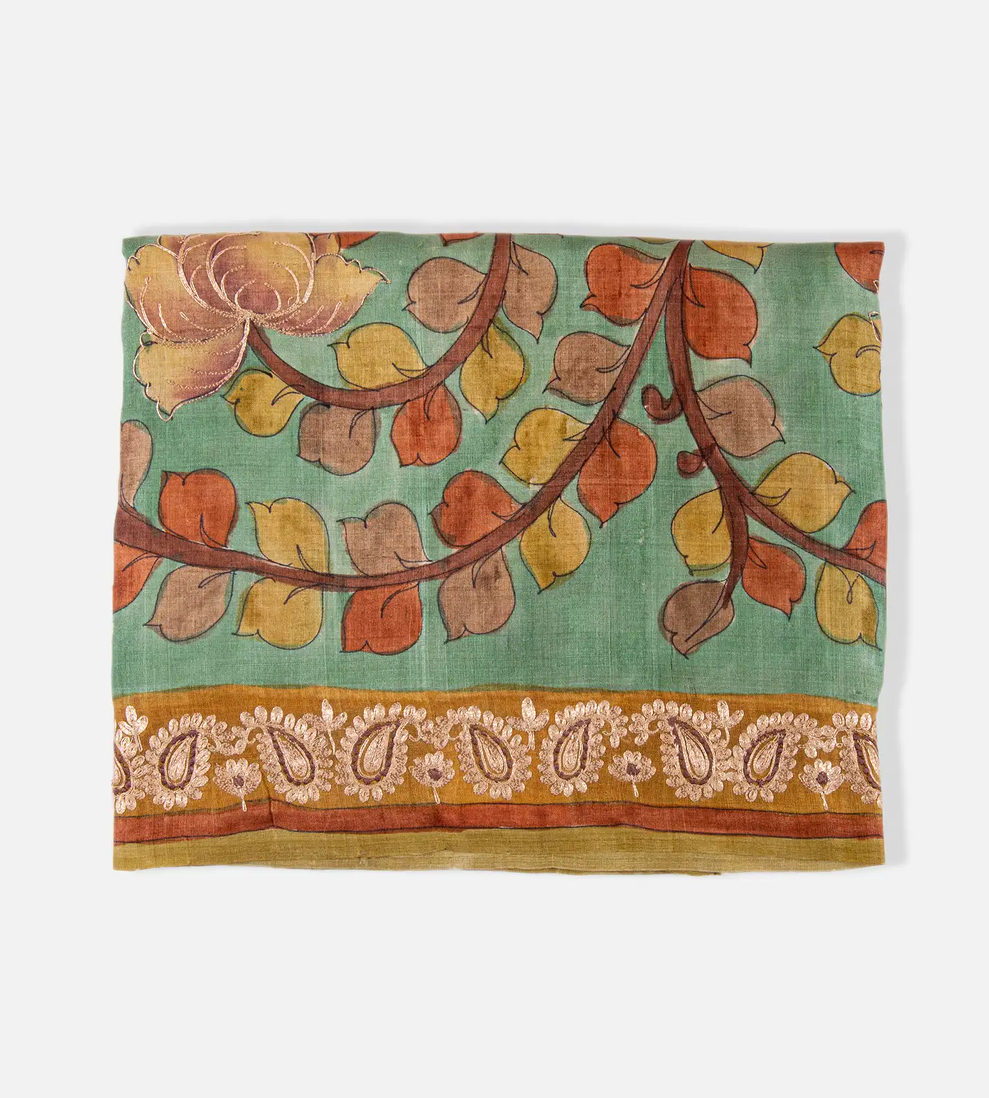 green-tussar-saree-rv28385-a