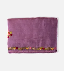 Onion Pink Tussar Embroidery Saree1