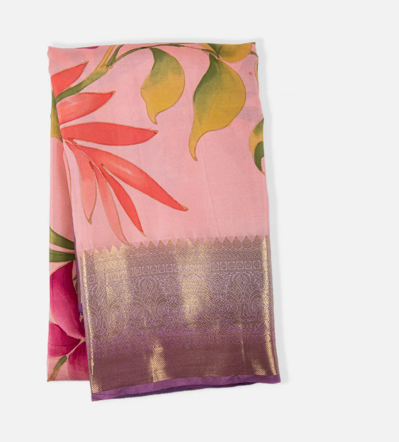 Light Pink Kanchipuram Silk Saree1