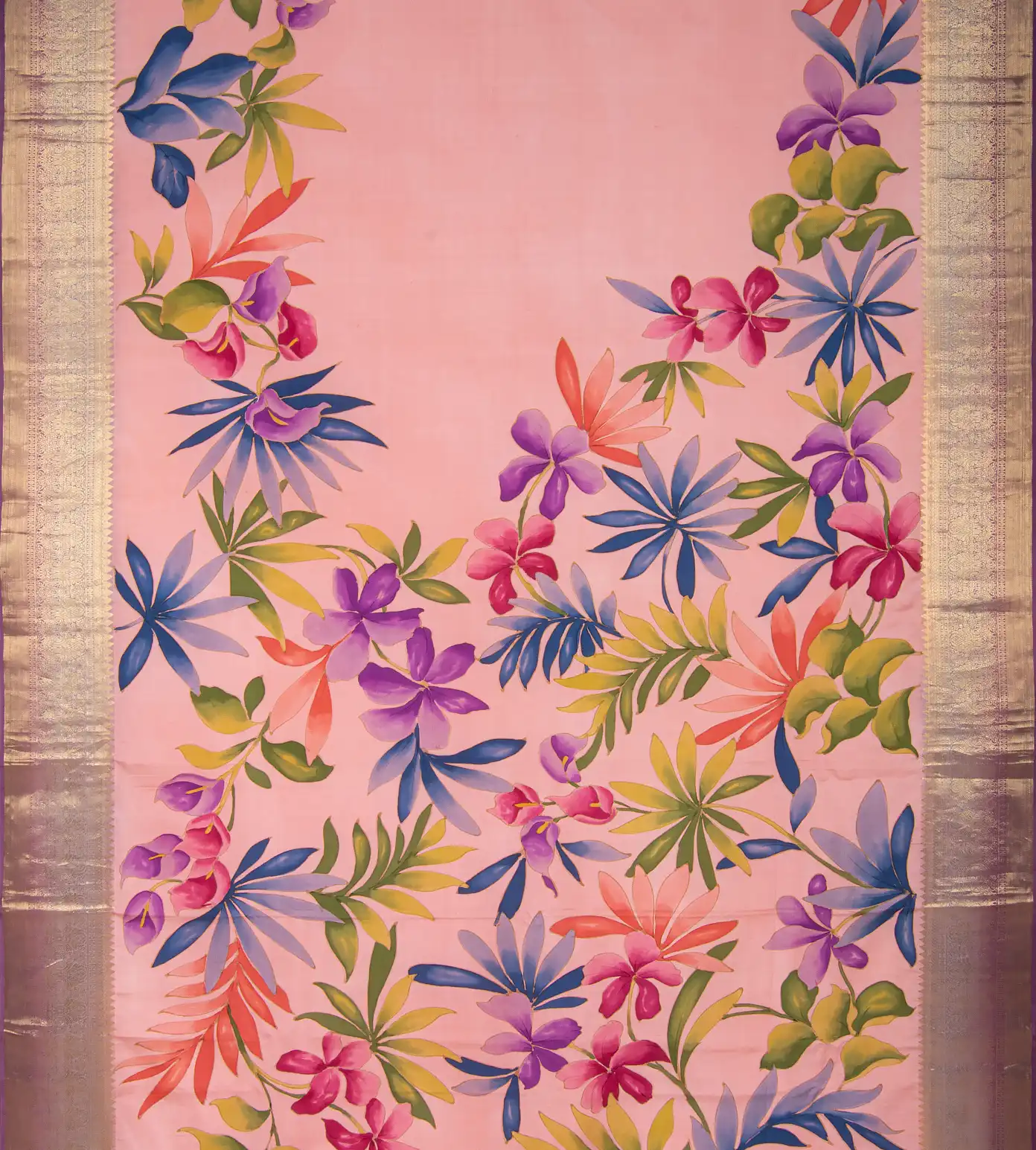 Light Pink Kanchipuram Silk Saree2