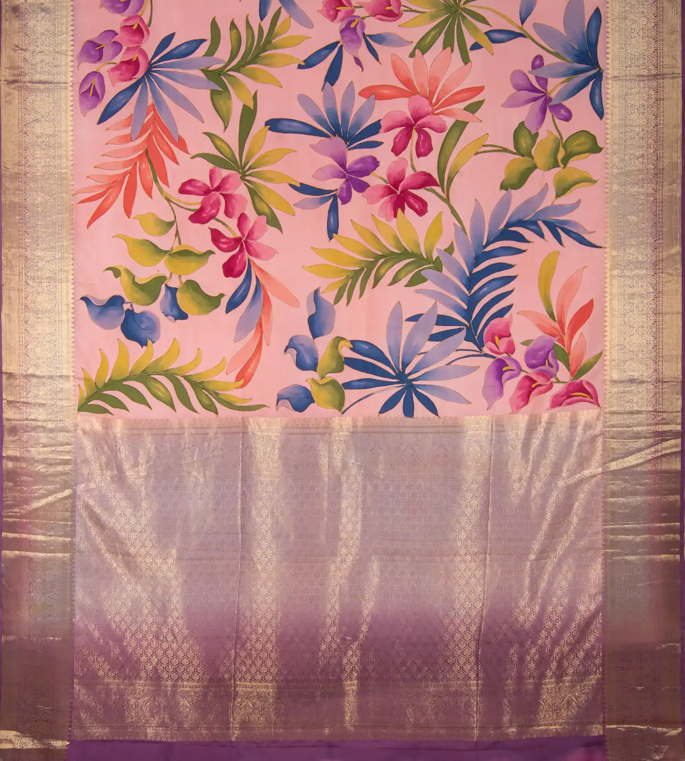 Light Pink Kanchipuram Silk Saree3