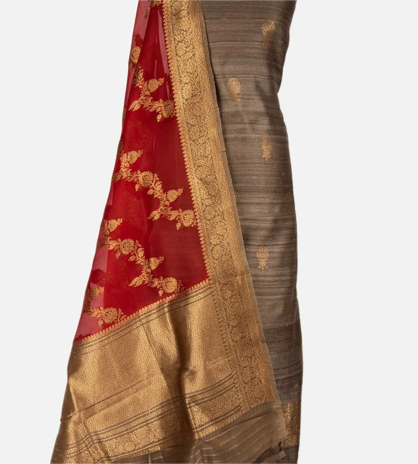 Deep Beige Banarasi Tussar Salwar3