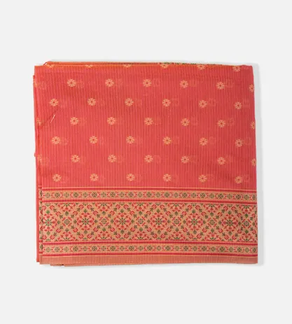 Rouge Pink Banarasi Cotton Saree1