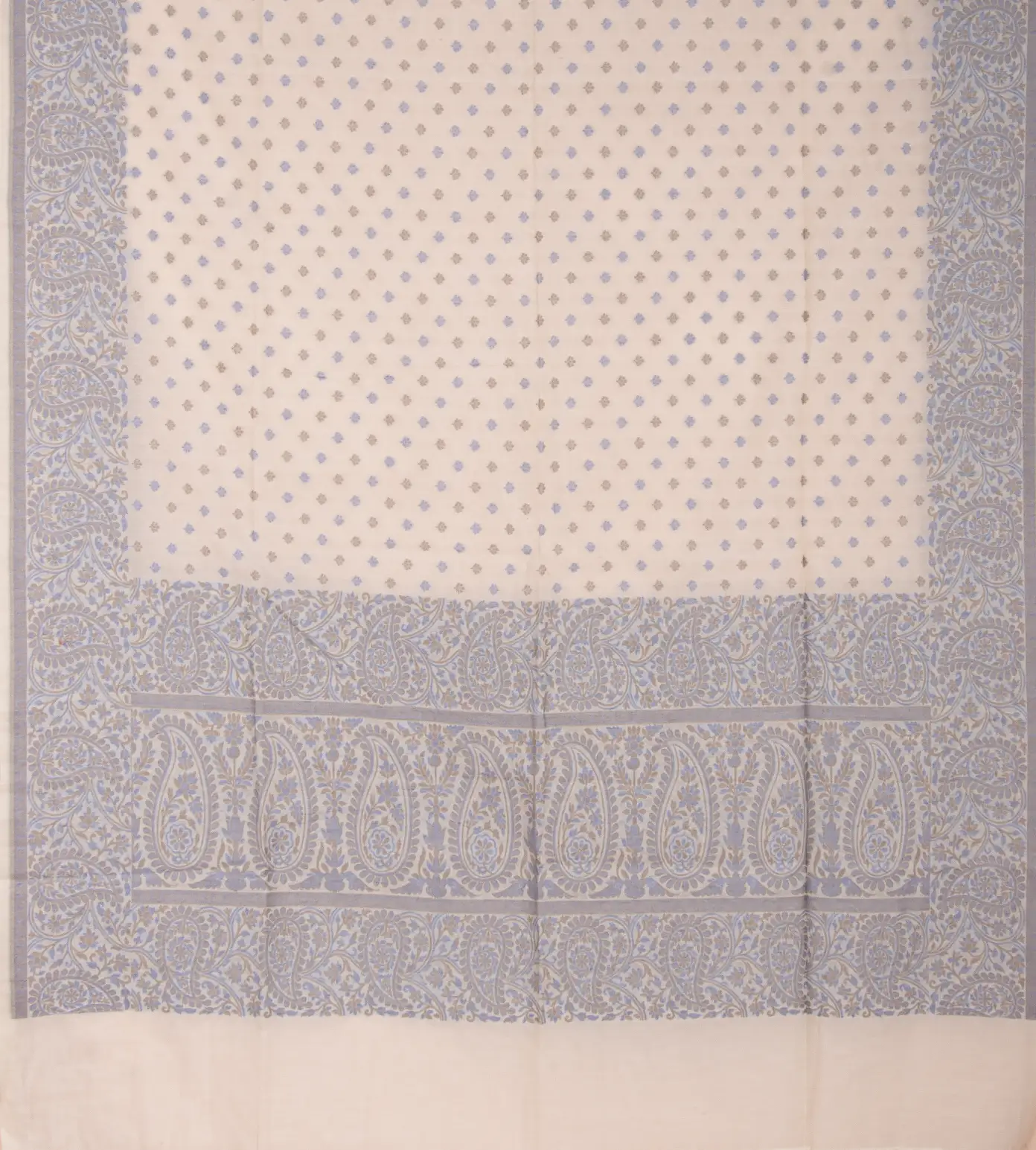 White Banarasi Cotton Saree3