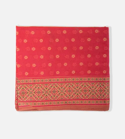 Pink Banarasi Cotton Saree1