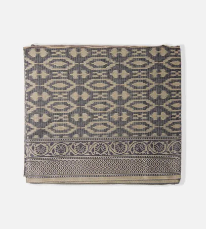 Grey Banarasi Cotton Saree1