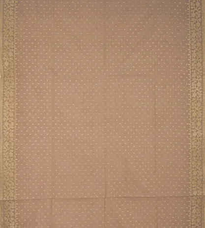 Deep Creme Banarasi Cotton Saree2