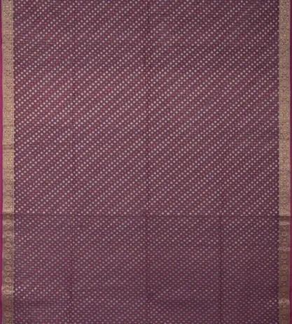 Purple Banarasi Cotton Saree2