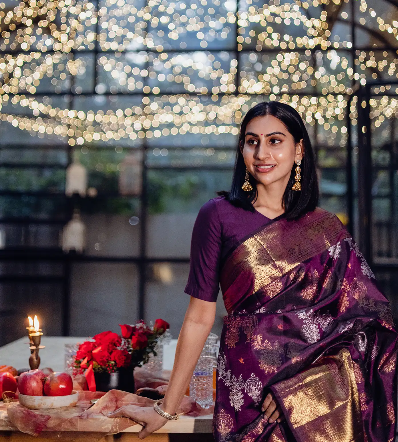 Purple Kanchipuram Silk Saree4