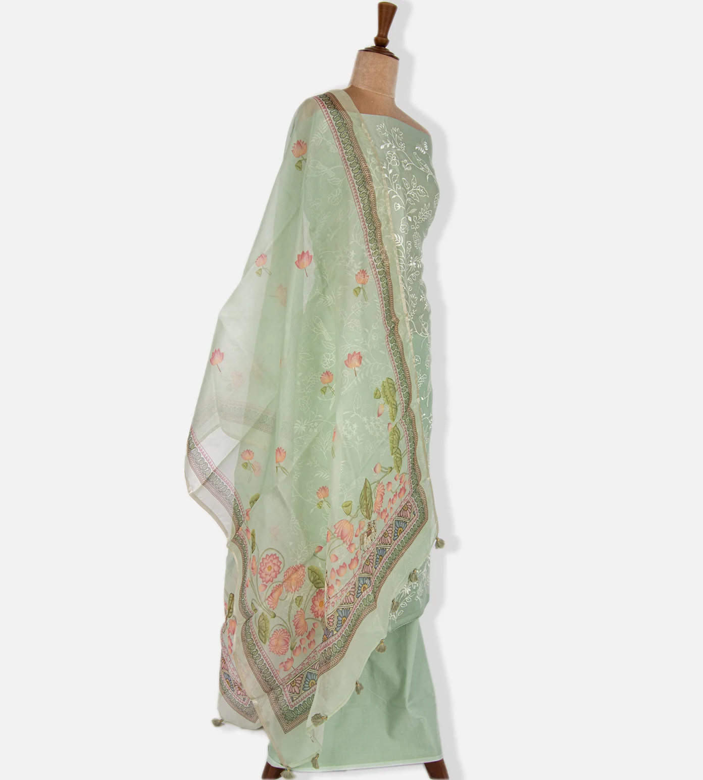 Pastel Green Organza Salwar2