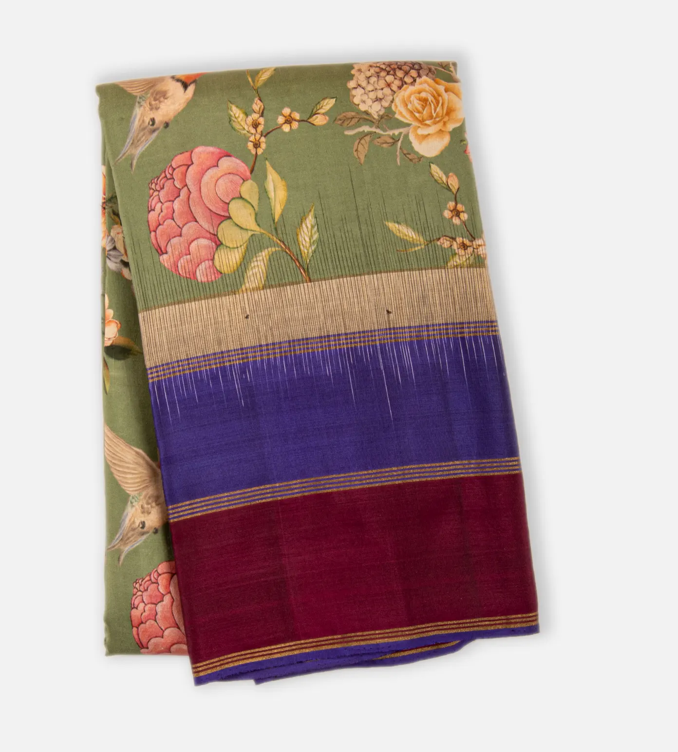 Green Soft Silk Saree1