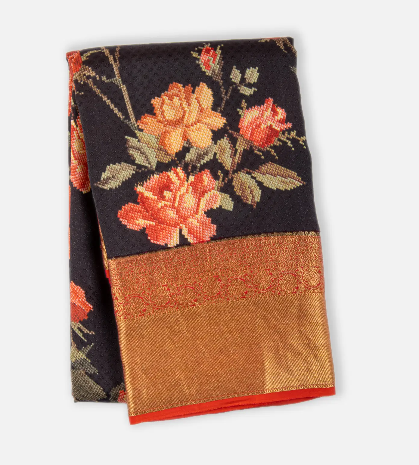 Black Soft Silk Saree1