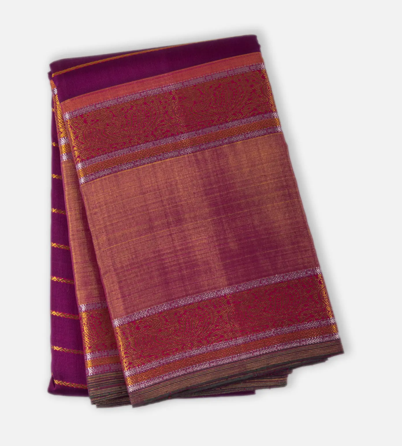 Purple Kanchipuram Silk Saree1