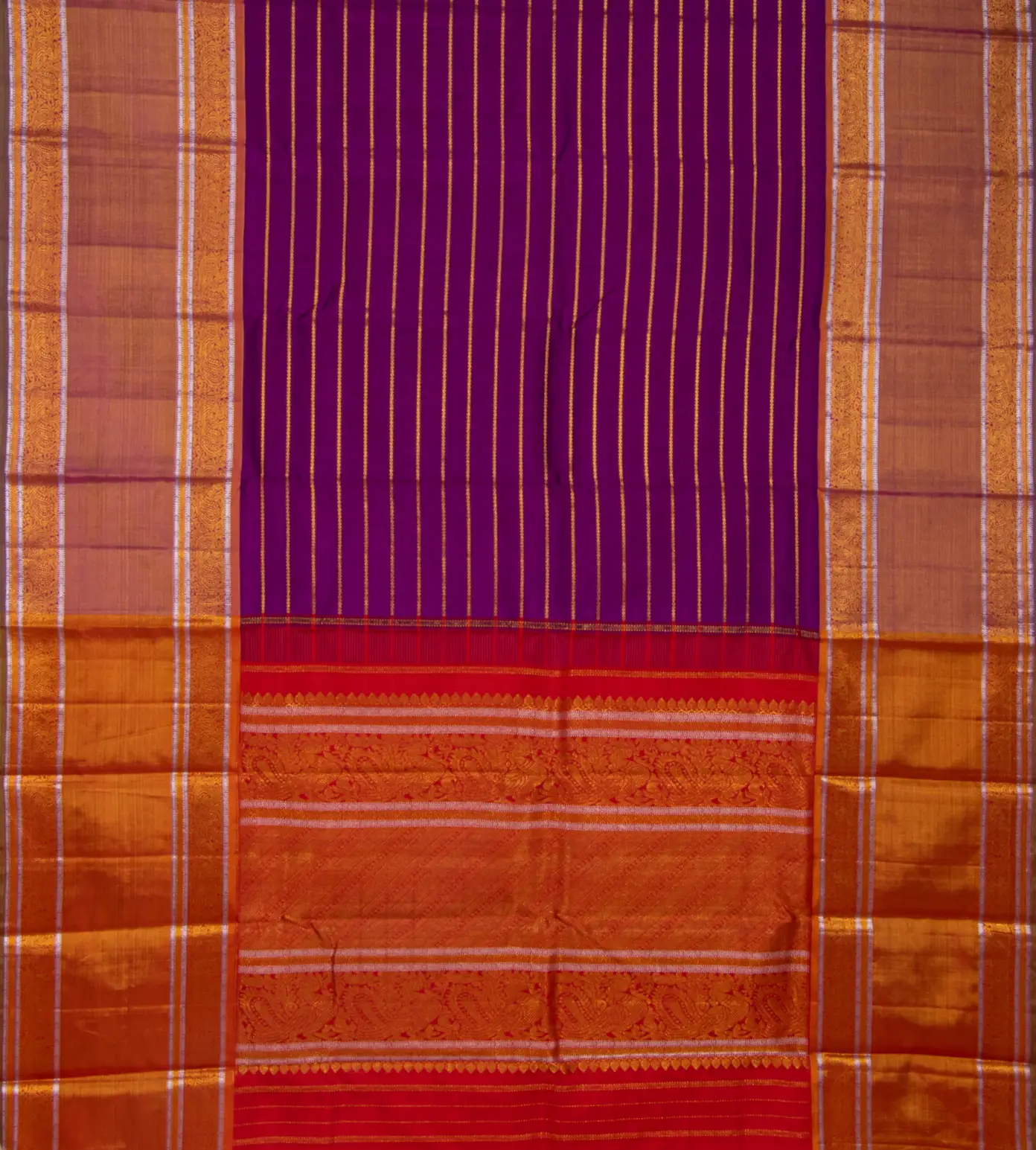 Purple Kanchipuram Silk Saree3